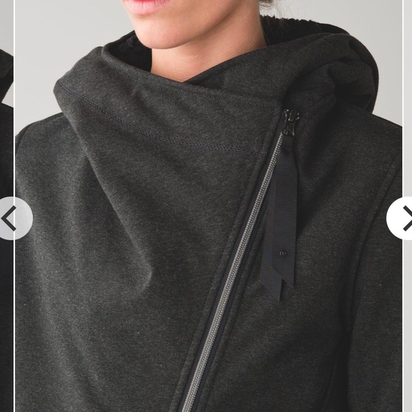 Lululemon Cozy Up Buttercup Jacket Coat in Charcoal Gray / Black Size 6 - Picture 9 of 17